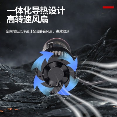 跨境新款汽车LED大灯H4透镜摩托车内置大灯高亮度led前照灯车灯图2
