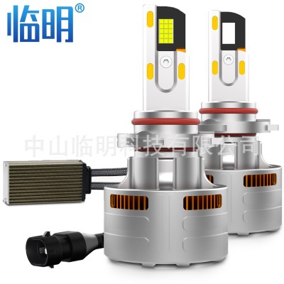 高亮度led汽车大灯h1/h4/h7四铜管远近光一体灯泡改装led车灯跨境