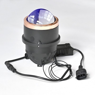 汽车LED雾灯 双光透镜3寸 三色LED车灯30-85W双直射激光雾灯防水  1只图2