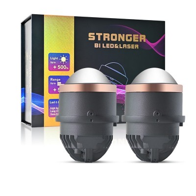汽车LED雾灯 双光透镜3寸 三色LED车灯30-85W双直射激光雾灯防水  1只图4
