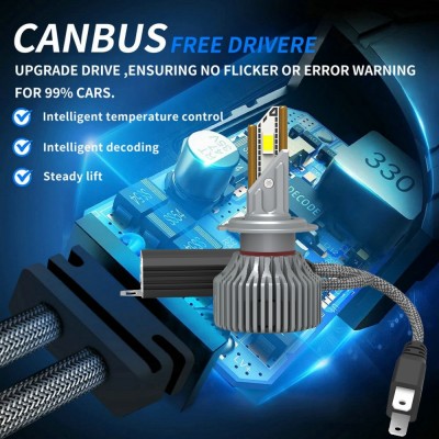 70WLED汽车大灯泡带解码CANBUS LED headlight支持各类车型号齐全图3