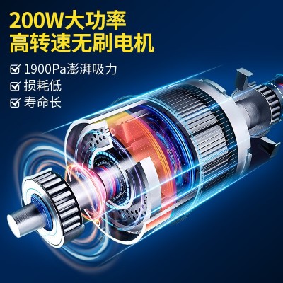 车载吸尘器 手持吸尘器吸吹一体无线大吸力吸毛器 车用无刷吸尘器图3