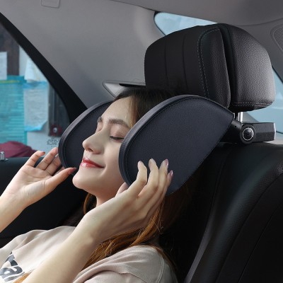 可调节汽车头枕创意车载内饰用品侧靠儿童旅行睡眠U型记忆棉颈枕图3