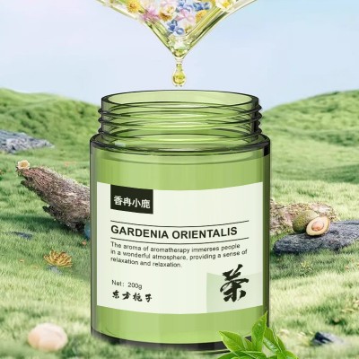 栀子花车载香薰固体香膏香水车用摆件持久香除异味装饰高级感玻璃图3