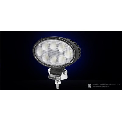 6英寸24W LED工作灯 越野车前照灯 汽车灯SM-6024-RFB 农机椭园灯图3