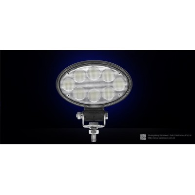 6英寸24W LED工作灯 越野车前照灯 汽车灯SM-6024-RFB 农机椭园灯图2