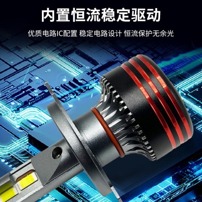 大功率汽车激光led大灯M8P高亮9005改装H11远近光H3灯泡车灯图2