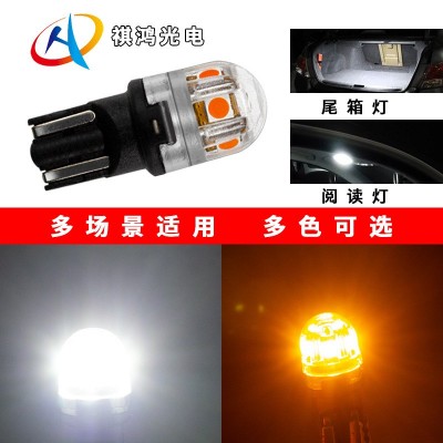 T10led车用灯泡示宽灯W5W聚光透镜194WY5W汽车牌照灯阅读灯尾箱灯图2