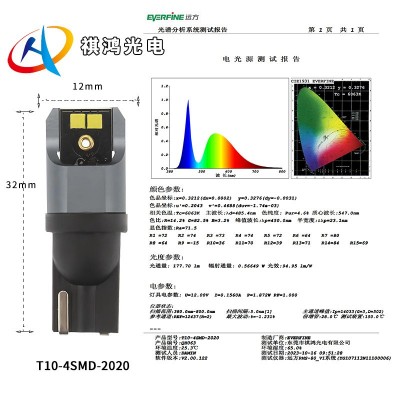 汽车led灯泡通用仪表灯T10示宽灯W5W车用194适用跨境新款插泡车灯图4