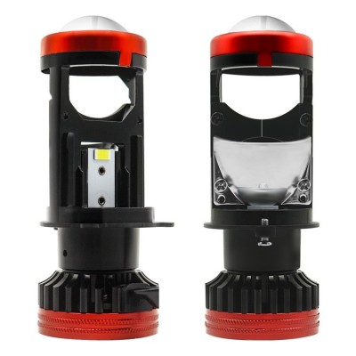 热销新品60W大功率U2透镜H4led灯远近光一体双光汽车摩托车大灯图2