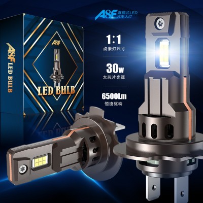 跨境专供 车灯H7灯泡H4直插式汽车led灯前大灯车灯改装汽 车led灯图2