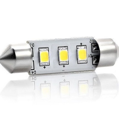 F供应2835双尖车灯C5W LED汽车阅读灯31/37/42MM车厢牌照灯车顶灯图2