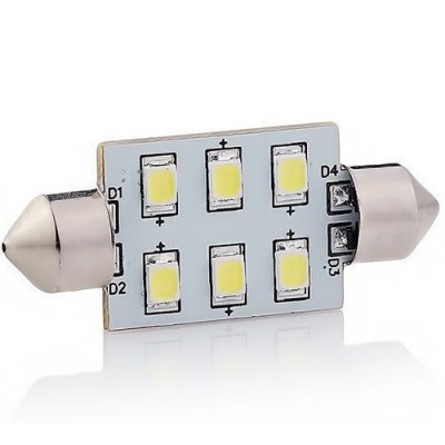 F供应2835双尖车灯C5W LED汽车阅读灯31/37/42MM车厢牌照灯车顶灯