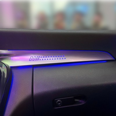 适用奔驰副驾驶氛围灯升级c260 w205 glc253气氛灯发光涡轮出风口图3