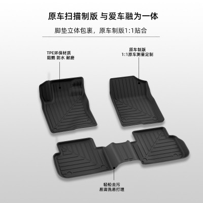 适用本田思域全TPE汽车脚垫专车专用后备箱垫尾垫配套厂家直供图3