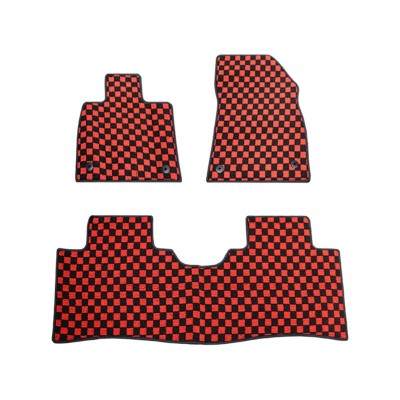 欧美东南亚格子马赛克汽车脚垫地毯Checkered carpet专车专用脚垫图4