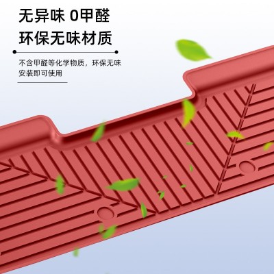 红色紫色白色适用于小米SU7汽车脚垫TPExiaomi专车专用脚垫批发图3