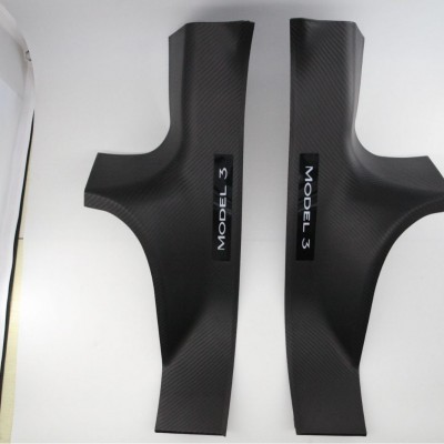 适用于焕新版Model3特斯拉门槛条Tesla碳纤纹Highland3门槛条护板图3