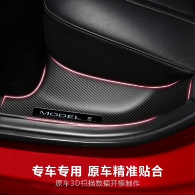 适用于特斯拉model 3Y改装配件门槛条防护板车用门槛保护门槛条图2