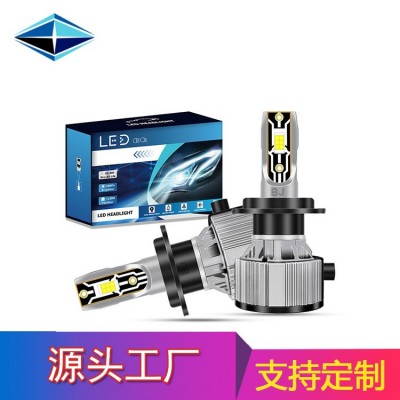 爆款改装车灯H7前大灯H11远光炮H9H4远近一体激光汽车led大灯车载