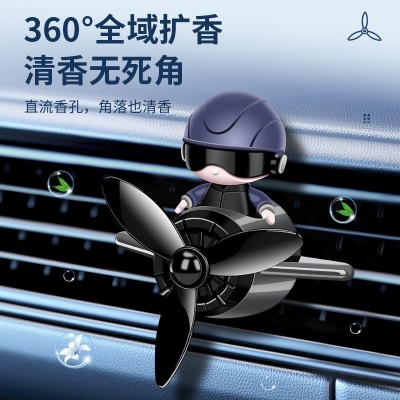 飞机车载香薰太空人车用香水汽车出风口装饰香氛男女车内饰品摆件图4