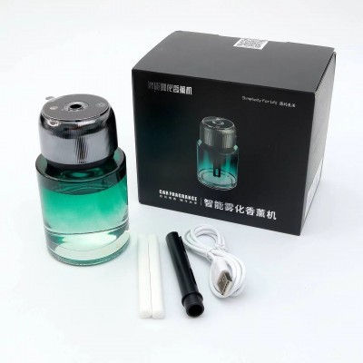 外贸热销星空款芳香大容量玻璃智能车载香薰随车启停喷雾车载香薰