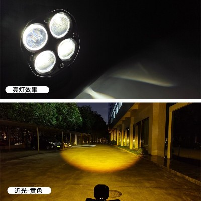 厂家批发汽车LED工作灯120W双色射灯越野车改装前杠灯摩托车灯图4