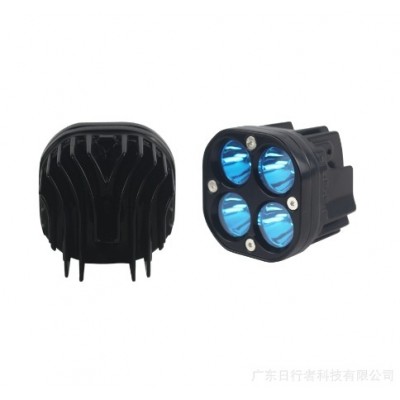 新款汽车摩托车LED工作射灯3寸40W 越野远光前杠辅助蓝色雾灯聚光图4