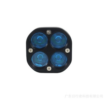 新款汽车摩托车LED工作射灯3寸40W 越野远光前杠辅助蓝色雾灯聚光图2