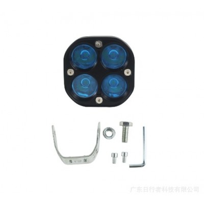 新款汽车摩托车LED工作射灯3寸40W 越野远光前杠辅助蓝色雾灯聚光图5
