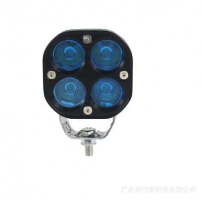 新款汽车摩托车LED工作射灯3寸40W 越野远光前杠辅助蓝色雾灯聚光图3