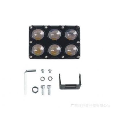 跨境热销新款摩托车射灯摩托车6LED前照大灯辅路灯大功率摩托车灯图2