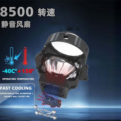 新款双光透镜大灯汽车摩托车led透镜大灯BI PROJECTOR LEN S大灯图3