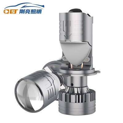 跨境汽车大灯h4双光透镜改装F50超亮聚光鱼眼迷你远近一体前照灯图3