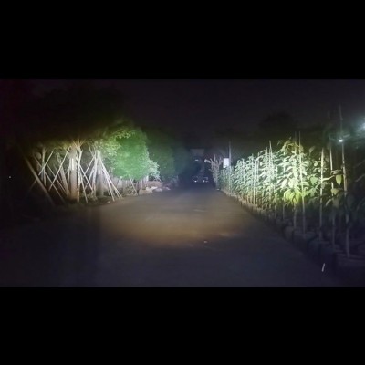 摩托车LED射灯带透镜爆闪超亮铺路远近强光电动车三轮车外置大灯图4