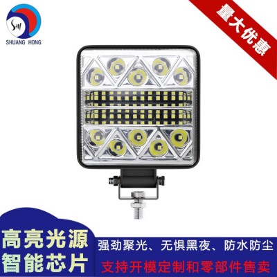 102W汽车LED工作灯34LED摩托车灯 改装射灯含爆闪前照灯LED检修灯