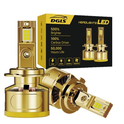 DGLS V8S高功率金色LED车大灯 160W 36000LM 12V 24V汽车LED灯泡图5